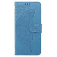 Flip case for Xiaomi Poco X6 5G, Butterfly, blue
