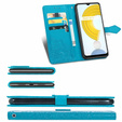 Flip case for Realme C21, Mandala, blue