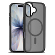 Matt Case for iPhone 17, for MagSafe, translucent black