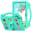 Children's case for Lenovo M10 X306 2 Gen / M10 Plus TB-X606 10.3 / Samsung Tab A 10.1 T510/515 / K10 X6C6, Cute Patterns, with stand, green