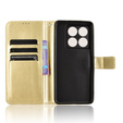 Flip case for Xiaomi 14T, Crazy Horse Wallet, gold