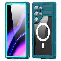 Waterproof case for Samsung Galaxy S24 Ultra, Redpepper, for MagSafe, blue