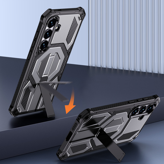 MagSafe-compatible protective case with stand for Samsung Galaxy S25 FE