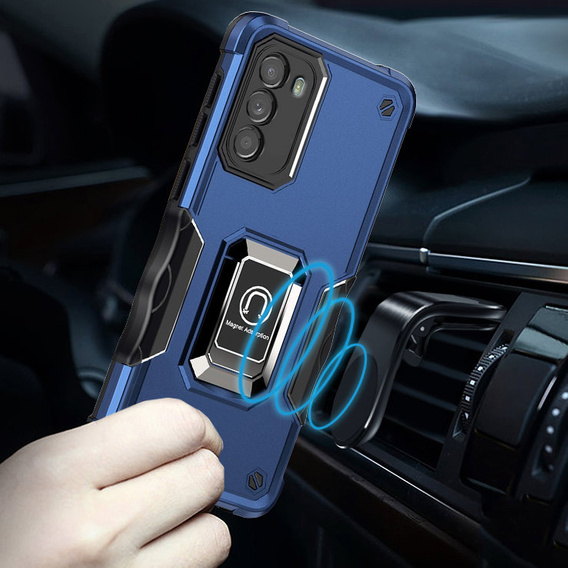 Case for Motorola Moto G52 / G82 5G, Dual-Layer Armor, blue