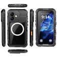Waterproof Case, SHELLBOX IP68 MagSafe, Black for iPhone 16