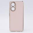 Case for Oppo A58 4G, Glamour CamShield, pink rose gold