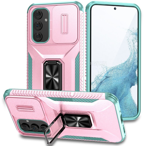 Armored case for Samsung Galaxy A54 5G, armored Slide Ring, pink