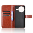 Flip case for Xiaomi Poco F7 Pro, Crazy Horse Wallet, brown