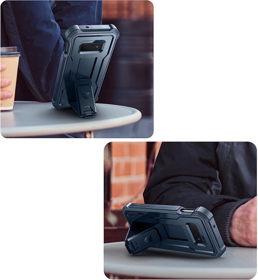 Armored case for Samsung Galaxy S10e, Dexnor Full Body, dark blue