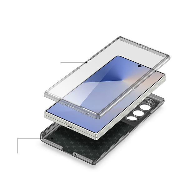 Dux Ducis Stex case with stand and tempered glass for Samsung Galaxy Z Fold7 5G