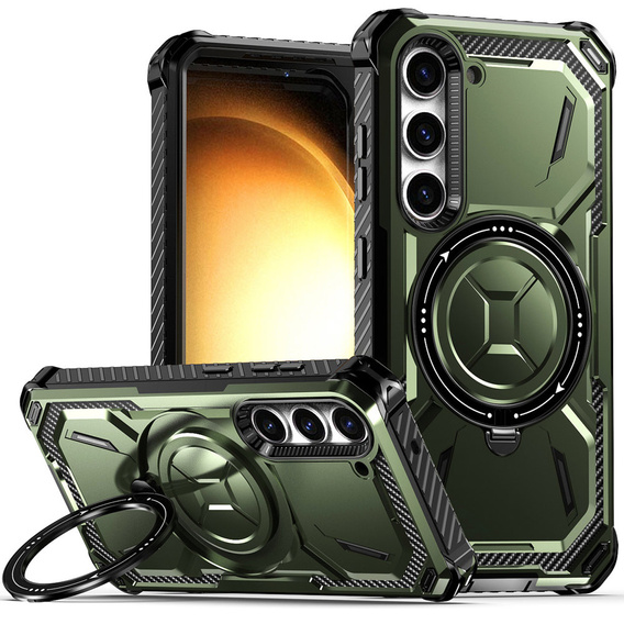 Case for Samsung Galaxy S23, Heavy Duty Ring, green