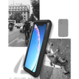 Love Mei Case for iPhone 11, armored with glass, black