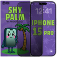 Shy Palm Privacy Tempered Glass for iPhone 15 Pro