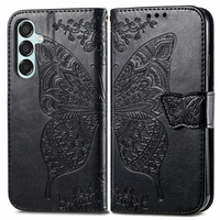 Flip case for Samsung Galaxy M15 5G, Butterfly, black