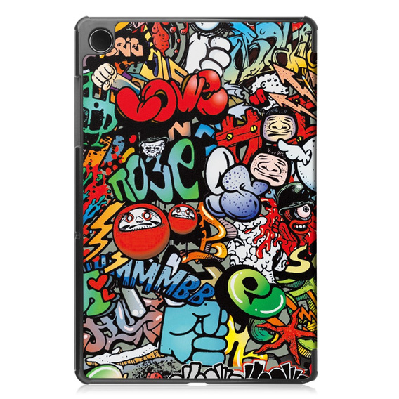 Case for Samsung Galaxy Tab A9+, Smartcase, graffiti