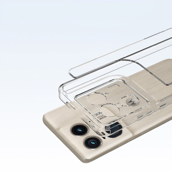 Case for Motorola Edge 50 Ultra, Fusion Hybrid, transparent