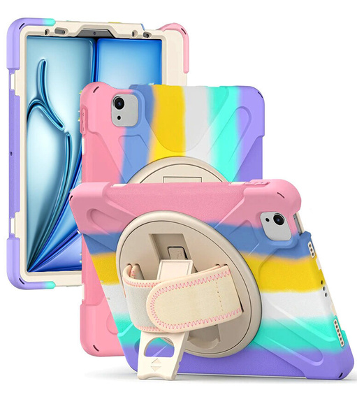Armored Case for Apple iPad Air 11" 6 gen. 2024 (A2902, protective 360 with stylus slot, multicolor