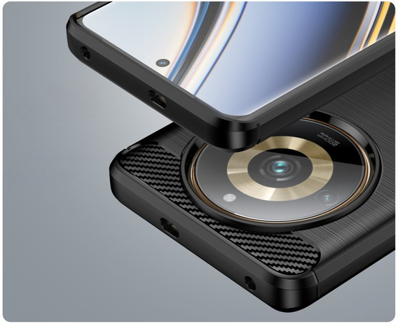 Case for Realme 11 Pro / 11 Pro +, Carbon, black