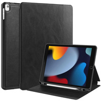 Case for iPad 10.2 2021 / 2020 / 2019, Business Card and Pen Slot, black