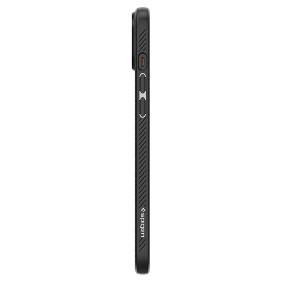 Spigen case for iPhone 15, Liquid Air, black + 9H Tempered Glass