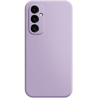 Case for Samsung Galaxy A15, Silicone Lite, purple + 9H glass