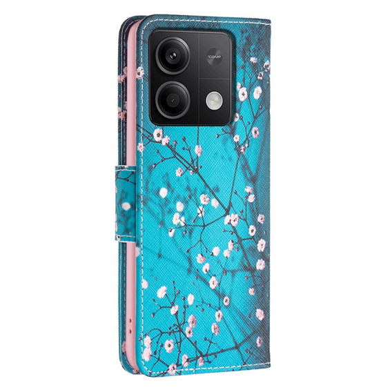 Flip case for Xiaomi Redmi Note 13 5G, Wallet, Sakura blue