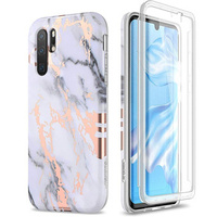 Case for Huawei P30 Pro, Suritch Full Body Marble, white