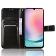 Flip case for Samsung Galaxy M55 5G, Crazy Horse Wallet, black