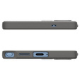 Spigen case for Samsung Galaxy S25 Ultra, Liquid Air, grey + 9H Tempered Glass