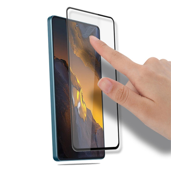 Mocolo Full Glue Tempered Glass for Xiaomi Poco F5 5G, black frame