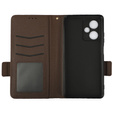 Flip case for Xiaomi Redmi Note 12 5G / POCO X5 5G, Wallet Litchi Magnet, brown