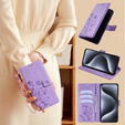 Flip case for Motorola Moto E14, Butterfly, purple