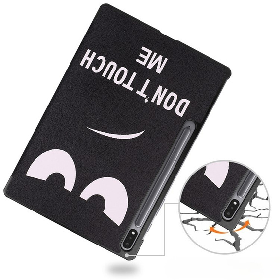 Case for Samsung Galaxy Tab S9 Plus, Smartcase, don't touch me