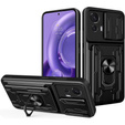Armored case for Motorola Edge 30 Neo 5G, Camera Slide Card Slot, black