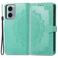 Flip case for Motorola Moto G24 / G24 Power / G04, Mandala, green