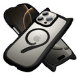 Case for iPhone 16 Pro, for MagSafe, Cute Cat, black + Screen Glass