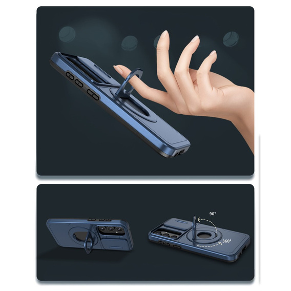 Case for Samsung Galaxy S23 FE, Military Magnet, for MagSafe, blue