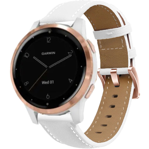 Leather Belt for Samsung Galaxy Watch 42mm - White