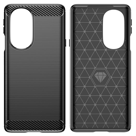 Case for Motorola Edge 30 Pro, Carbon, black