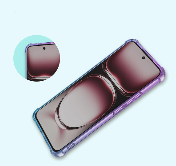Case for Oppo Reno 12 Pro, Gradient Dropproof, Purple / blue