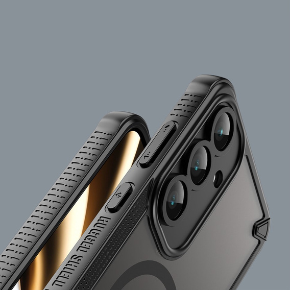 Armoured case for Samsung Galaxy S25 FE, for MagSafe, matt black