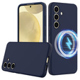 Case for Samsung Galaxy S24 FE, Silicone MagSafe, dark blue
