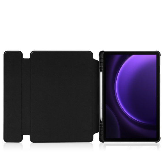 Keyboard case for Samsung Galaxy Tab S10 Lite / S10 FE / S9 FE, Rotary 360° Leather, black