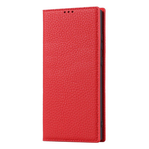 Leather case for Samsung Galaxy S23 Plus, ERBORD Grain Leather, red