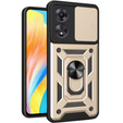 Case for Oppo A98 5G, CamShield Slide, gold