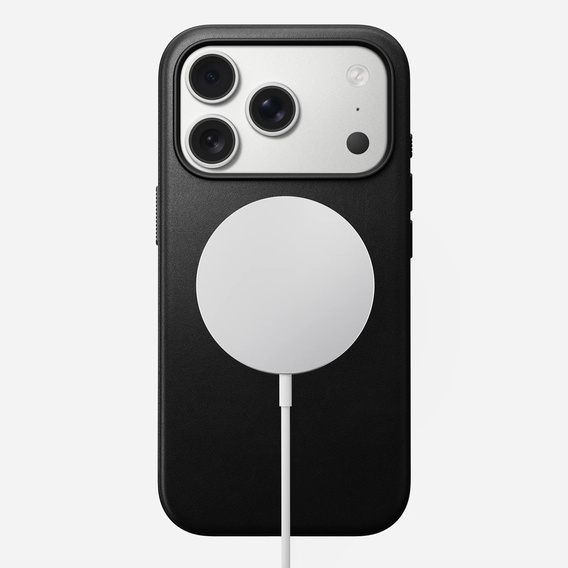 Nomad case for iPhone 17 Pro, Modern Leather Case, black