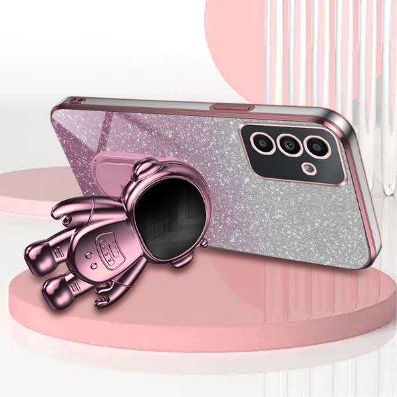 Case for Samsung Galaxy A15 4G / 5G, Glitter Astronaut, pink