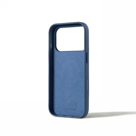 Mujjo Leather Case for iPhone 17 Pro Max, MagSafe, blue