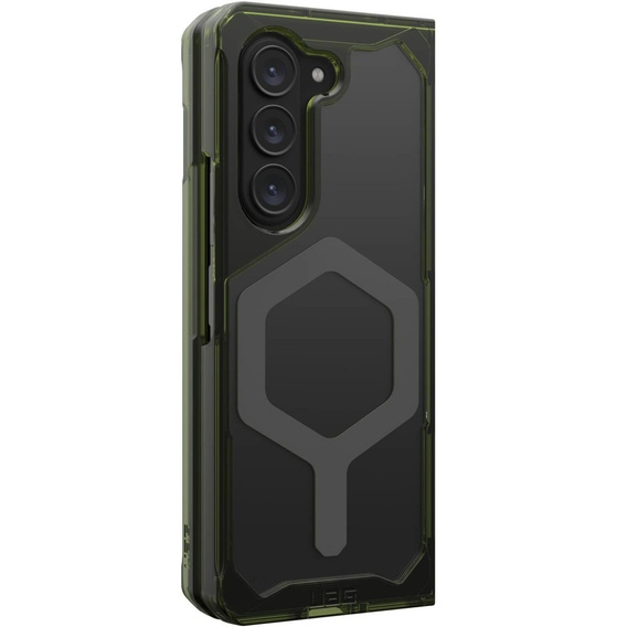 Urban Armor Gear Case for Galaxy Z Fold 5 5G, Plyo MagSafe, transparent / green