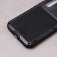 Love Mei Case for Samsung Galaxy A54 5G, armored with glass, black